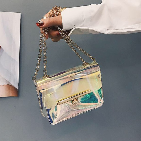 NEW Clear Crossbody Bag for Party or Club - Picture 2 of 7